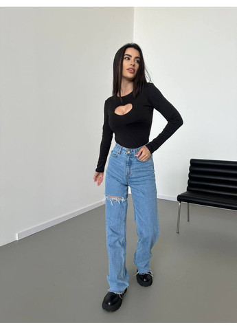 Кофта з сердечком вирізом на грудях,мікро дайвінг з рукавами Україна (362356728)