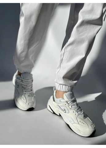 Белые летние кроссовки nike m2k tekno essential white black 1 найк м2к текно No Brand
