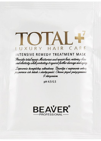 Омолаживающая маска для проблемных волос Total7 Intensive Remedy Treatment Mask 30ml (793389-80190) Beaver Professional (368613536)