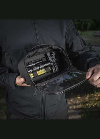 Органайзер утилитарный прозрачный Elite Medium Gen.II Black M-TAC (303261738)