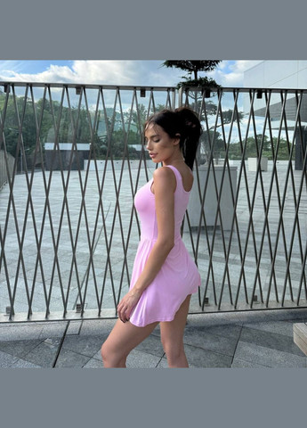 Сукня з шортами Україна комбінезон-шорти рожевий спортивний, повсякденний, відвертий віскоза