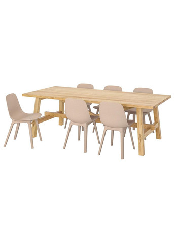 Стіл і 6 стільців ІКЕА MOCKELBY / ODGER 235х100 см (s79277019) IKEA (278408167)