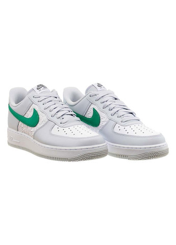 Комбіновані Осінні чоловічі кросівки air force 1 low білий зелений Nike