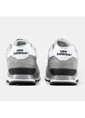 Белые демисезонные кроссовки мужские new balance 574 gray white нью беланс 574 No Brand