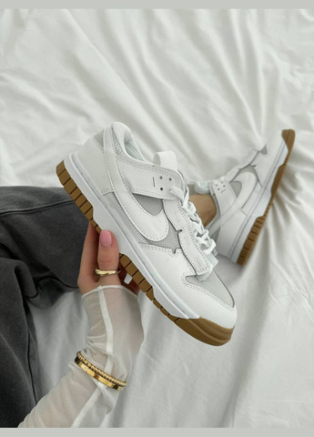 Белые всесезонные кроссовки Vakko Nike Air Dunk Low Jumbo White