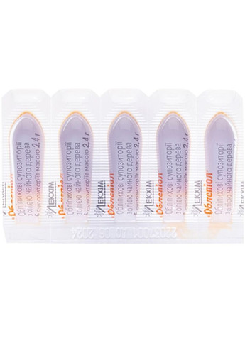 Облепиол с маслом чайного дерева суппозитории №10 Україна (368771209)