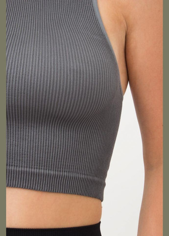 Топ жіночій безшовний на широких бретелях в рубчик Giulia HALTER TOP RIB (316683739)