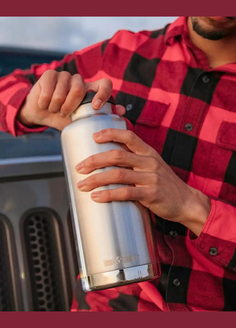 Термос Insulated TKWide Loop Cap 1900 мл Brushed Stainless Klean Kanteen (316436590)