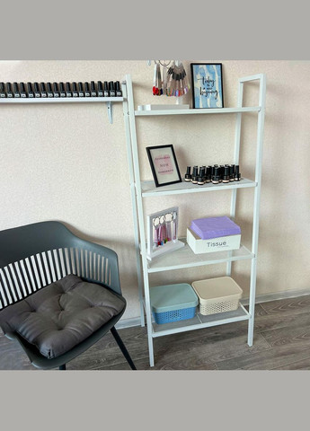 Стеллаж-этажёрка четырехъярусный из металла белый 60*35*148см SW-00002104 Sticker Wall (330018258)