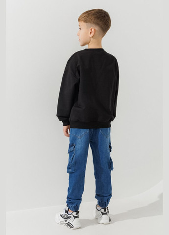 First Kids свитшот с принтом для мальчика 0065 140 см черный shop (2000990882417) черный