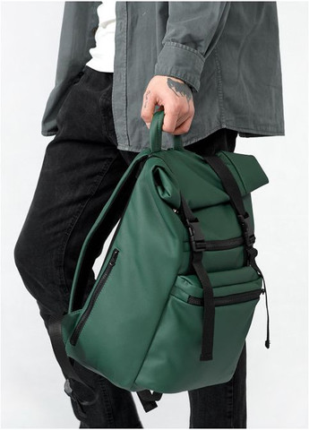 Чоловічий рюкзак рол-топ з відділенням під ноутбук Зелений (4540301641) Sambag (361244626)