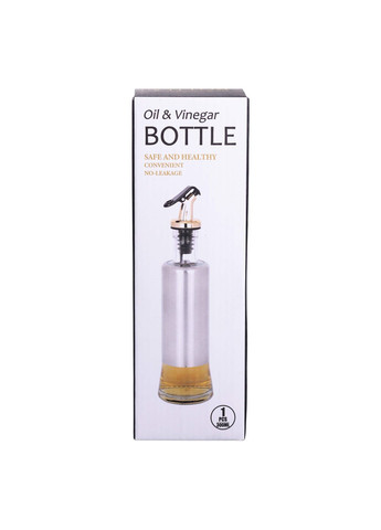 Бутылка для масла с дозатором 300 мл, хром Yiwu (328603739)