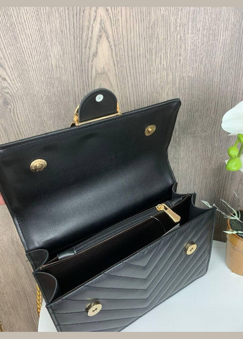 Модная женская мини сумочка на цепочке Черный No Brand (298997080)