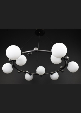 Люстра подвесная на 9 лампочек 27910 Графит 30-150х86х86 см. Sunnysky (364490219)