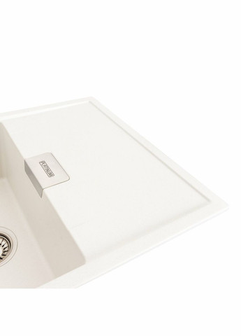 Гранитная мойка для кухни 8650 DIAMOND матовая (белая) Platinum (336932381)