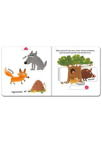 Детская книга страницы интересного "Животные в лесу" (на украинском языке) Видавничий дім Школа (273239138)