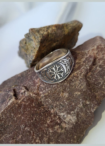 Серебряное кольцо без камней Шлем Эгира размер серебро 925 пробы черненное 4.80 г 4672ч No Brand (306743130)