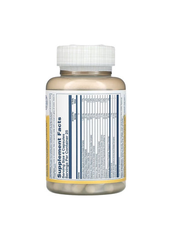 Мультивитамины для мужчин Mega Multi Mineral 100 капсул без железа хелатные Solaray (367956511)