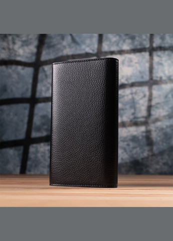 Містке портмоне для жінок із натуральної шкіри чорний 22887 Tony Bellucci (329195349)