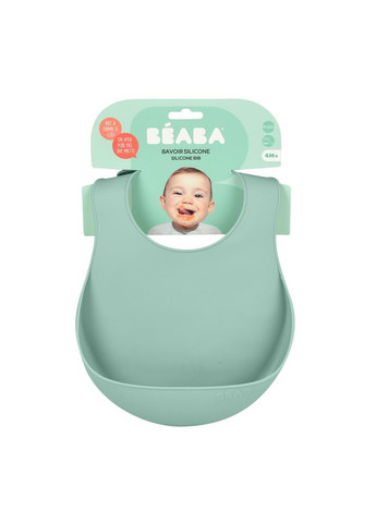 Нагрудник оливковый силиконовый, арт. 913541 Beaba (369489949)