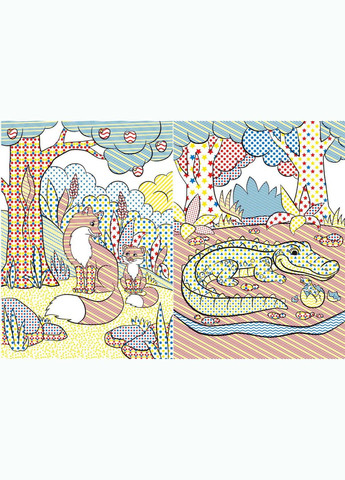 Великі водні розмальовки "Хижаки" (укр) Crystal Book (F00025630) No Brand (362427752)