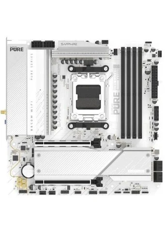 Материнська плата AM5 PURE B850M WIFI, B850, 4xDDR5, Int.Video (CPU), 4xSATA3, 2xM.2, 1xPCI-E 5.0 x16, 1xPCI-E 4.0 x16, ALC897, Sapphire (395355020)