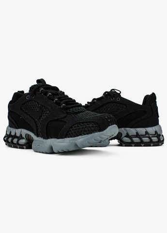 Кросівки жіночі і чоловічі Nike Air Zoom x Stussy Spiridon Cage 2 black gray | Найк Аір Зум чорні сірі No Brand чорні всесезони (313102872)