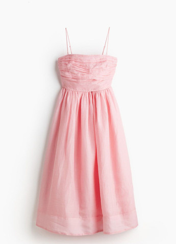Розовое праздничный платье H&M однотонное