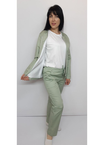 Костюм женский медицинский Джеки котон длинный рукав 42, серые брюки No Brand (361360110)