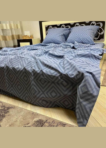 Постільна білизна бавовняна Карат Євро 200 x 220 Бязь Сіра 70 х 70 No Brand (332945938)