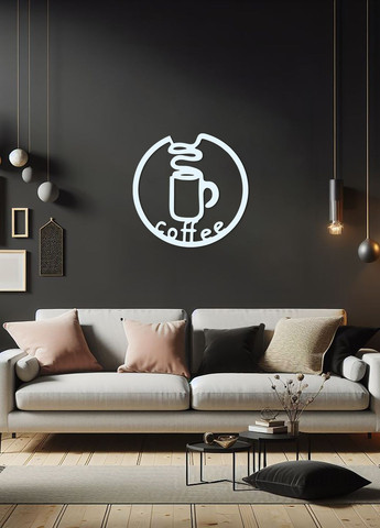 Современная картина на кухню, декоративное панно из дерева "Дрип кофе", стиль лофт 40х40 см Woodyard (291843223)