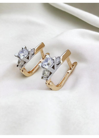 Золоті жіночі сережки з цирконієм 111028-1с Столична Ювелірна Фабрика (355795632)