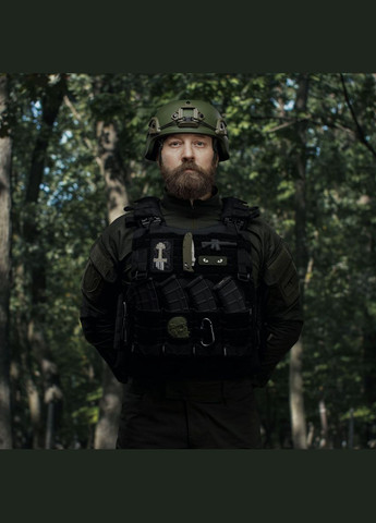 Одинарный закрытый подсумок с клапаном под магазин АК/АR.. Ukrarmor (333721748)