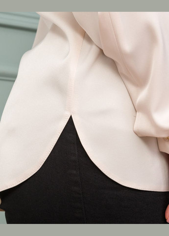 Светло-бежевая блуза 1597-6 Alenka Plus