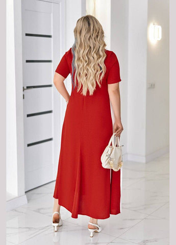 Теракотова сукня Garna однотонна