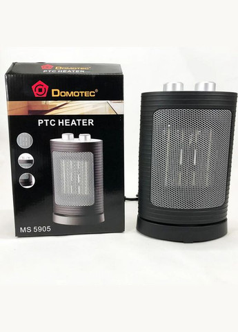 Тепловентилятор керамический MS5905 Ceramic черный 1.5Вт Domotec (306851990)