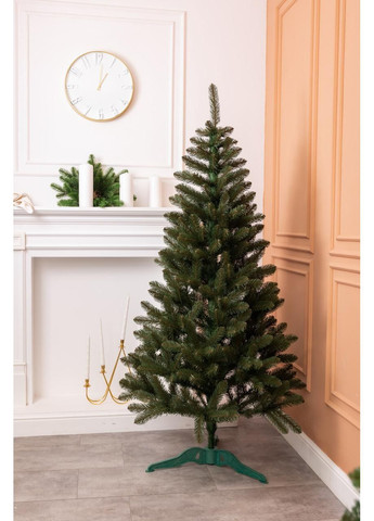 Штучна ялинка 2,4 м зелена, новорічна ялина Різдвяна ніч SOK-3-7 No Brand (368767120)