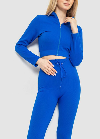 Жіночий костюм в рубчик електрик розмір SM (sku_244R14302) No Brand (324101957)