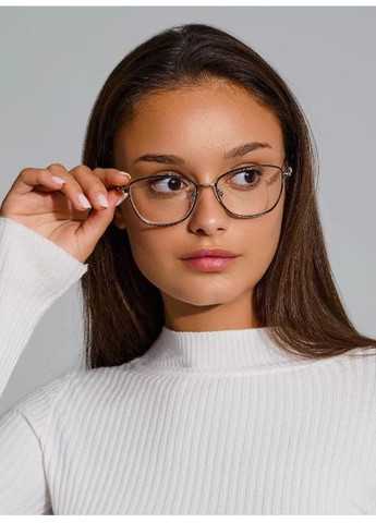 Сиреневые женские очки для зрения -2.50 металлическая оправа БлюБлокер Антиблик Gvest (361075533)