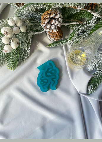 Молд 2в1 Змії без отворів форма для новорічних іграшок на ялинку силіконова форма для епоксидної смоли No Brand (370566668)