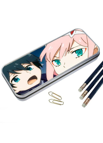 Пенал школьный для мальчика и девочки металлический Любой во Франксе #009 7*18 см Silver No Brand (309159994)