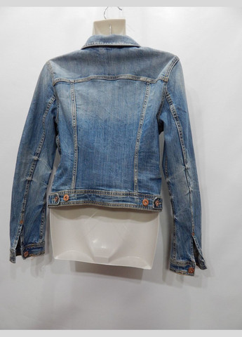 Синяя демисезонная куртка женская джинсовая vintage, ukr 40-42, eur 36 022dg (в указанном размере, только 1 шт.) H&M