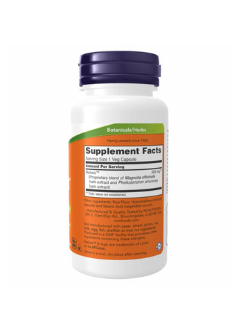 Релора, Relora 300 mg - 60 vcaps Now Foods (280899524)