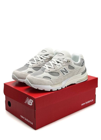 Сірі Осінні кросівки чоловічі new balance No Brand 992 Light Grey