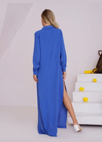 Синее платье 13521 синее ISSA PLUS однотонное