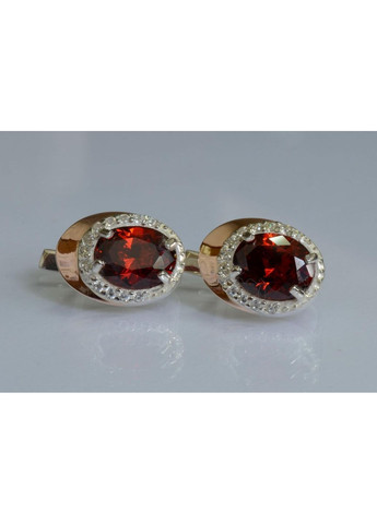 Срібні сережки з золотими пластинами Silver Style (367113095)