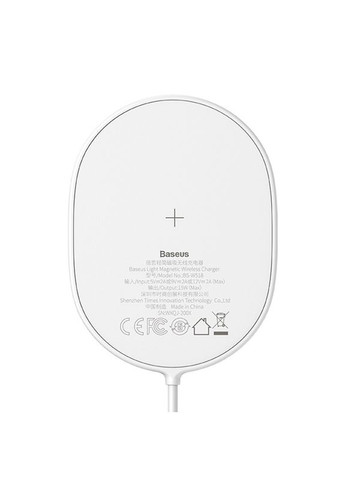Бездротовий зарядний пристрій Light Magnetic 15W для iPhone 12 Білий (WXQJ02) Baseus (279554894)