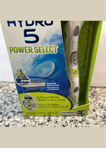 Бритва чоловіча Hydro 5 Power Select з гелевим резервуаром для змащування (1 станок з картриджем і 1 батарейка) Schick (278773470)