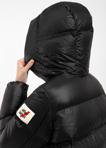 Чорний зимній Пуховик AFTER LABEL