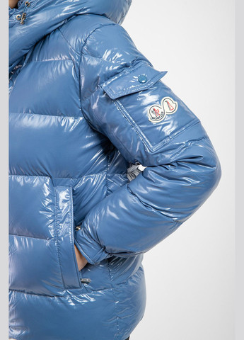 Блакитний зимній Пуховик Moncler